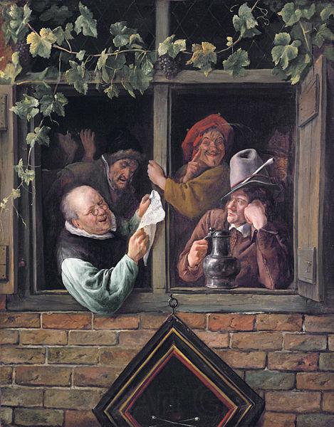 Jan Steen Rhetoricians at a Window France oil painting art